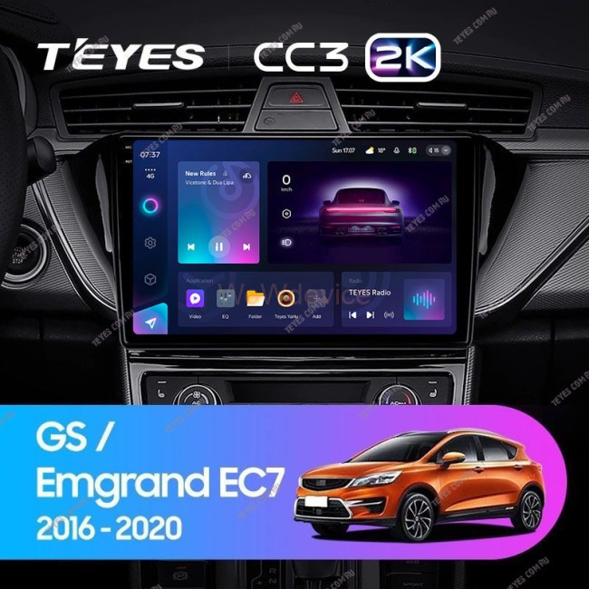 Штатная магнитола Teyes CC3 2K 360 6/128 Geely GS (2016-2020) F2