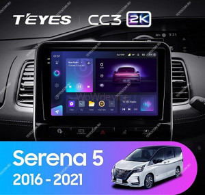 Штатная магнитола Teyes CC3 2K 360 6/128 Nissan Serena 5 V C27 (2016-2021) F1 правый руль
