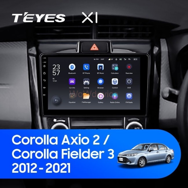 Штатная магнитола Teyes X1 4G 2/32 Toyota Corolla Axio 2 E160 (2012-2021)