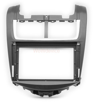 Рамка магнитолы 9.0" (цв.Черный и Серебристый) для CHEVROLET Aveo 2014+ Рынок Китая