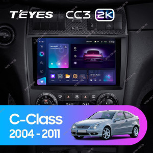 Штатная магнитола Teyes CC3 2K 6/128 Mercedes Benz C-Class W203 CL203 C209 A209 (2004-2011)