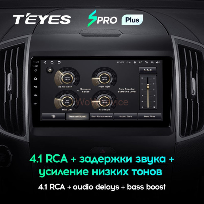 Штатная магнитола Teyes SPRO Plus 3/32 Ford Edge 2 (2015-2018) F1