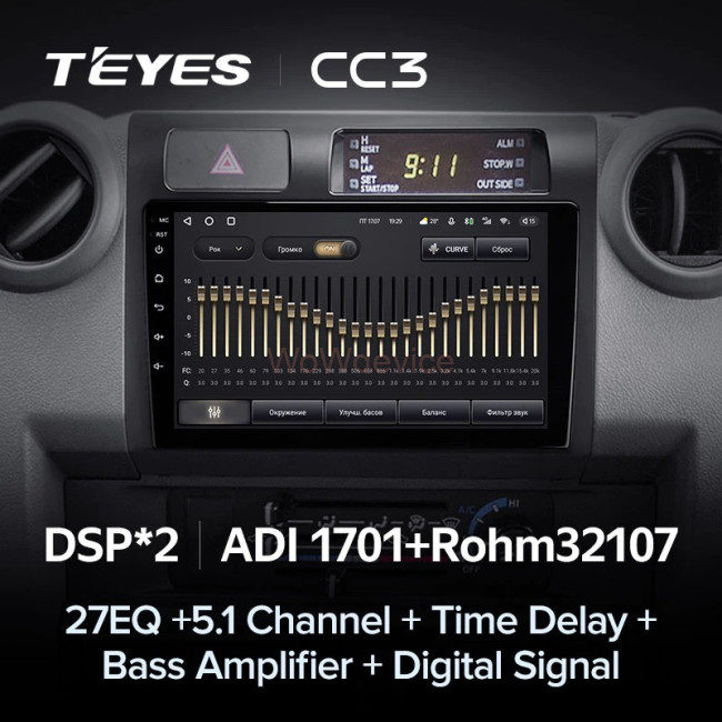 Штатная магнитола Teyes CC3 3/32 Toyota Land Cruiser 70 Series LC 79 (2007-2020)