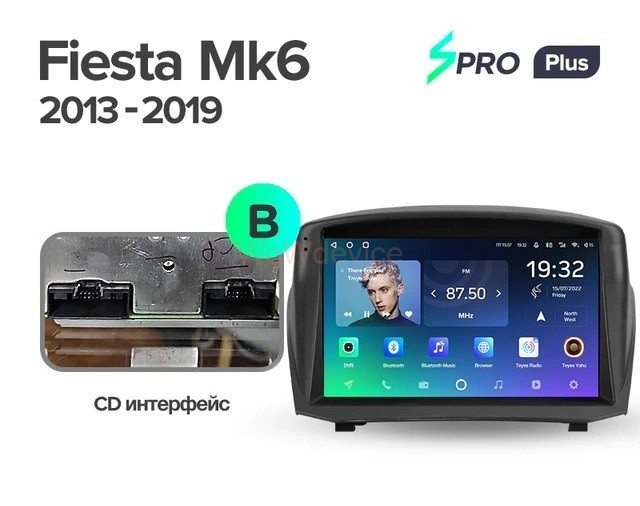 Штатная магнитола Teyes SPRO Plus 4/64 Ford Fiesta Mk 6 (2008-2019) F2 Тип-В Штатная магнитола Teyes SPRO Plus 4/64 Ford Fiesta Mk 6 (2008-2019) F2 Тип-В