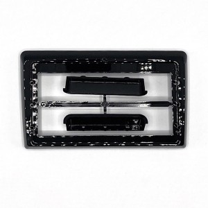 Рамка магнитолы 9.0" (цв.Глянцевый Черный) для MITSUBISHI Outlander 2006+; Lancer, Pajero, Shogun, Montero 2007+; ASX, RVR 2010+ / CITROEN C-Crosser 2007-2012; C4 Aircross 2012-2017 / PEUGEOT (4007) 2007-2012; (4008) 2012-2017