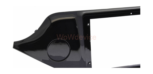 Рамка магнитолы 9.0" (цв.Глянцевый Черный) для KIA CEED 2012-2019 Левый руль