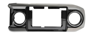 Рамка магнитолы 9.0" (цв.Глянцевый Черный) для TOYOTA Tacoma 2016+ Левый руль