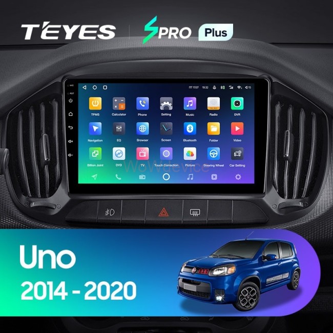 Штатная магнитола Teyes SPRO Plus 6/128 Fiat Uno (2014-2020)