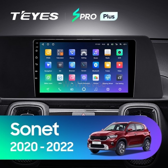 Штатная магнитола Teyes SPRO Plus 6/128 Kia Sonet (2020-2022)