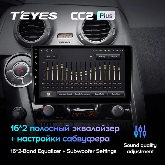 Штатная магнитола Teyes CC2 Plus 3/32 SsangYong Actyon C100 (2005-2011)