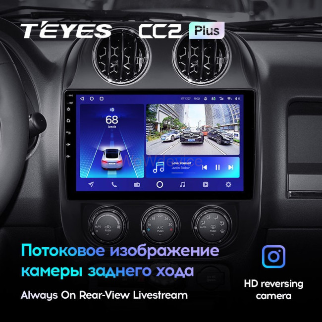 Штатная магнитола Teyes CC2 Plus 6/128 Jeep Compass 1 MK (2009-2015) Штатная магнитола Teyes CC2 Plus 6/128 Jeep Compass 1 MK (2009-2015)