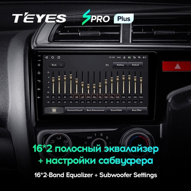 Штатная магнитола Teyes SPRO Plus 4/64 Fit 3 GP GK (2013-2020) (правый руль) Тип-А