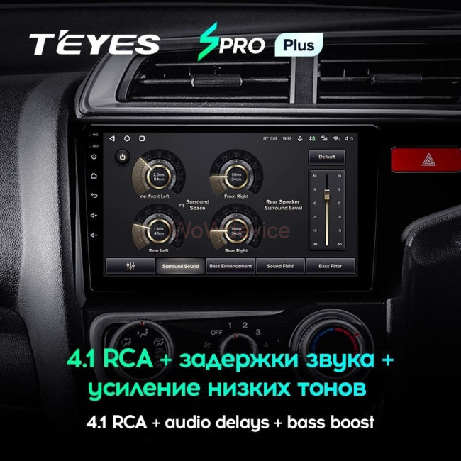 Штатная магнитола Teyes SPRO Plus 4/64 Fit 3 GP GK (2013-2020) (правый руль) Тип-А
