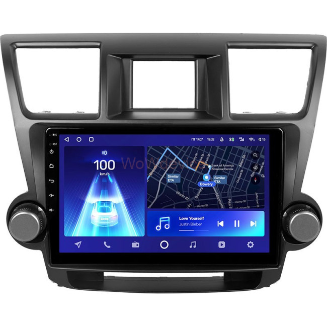 Штатная магнитола Teyes CC2 Plus 6/128 Toyota Highlander 2 XU40 (2007-2013) 10" диагональ Тип-A