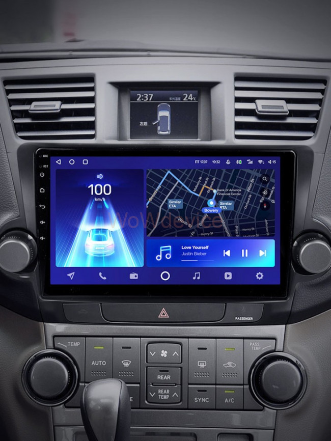 Штатная магнитола Teyes CC2 Plus 6/128 Toyota Highlander 2 XU40 (2007-2013) 10" диагональ Тип-A