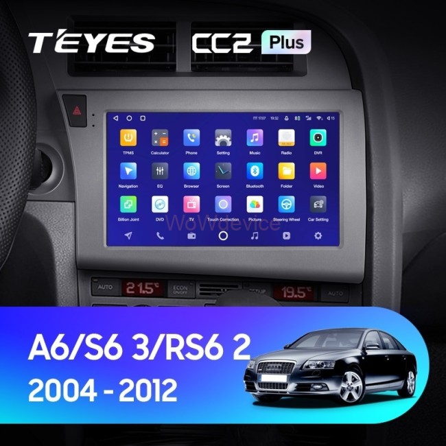 Штатная магнитола Teyes CC2 Plus 4/32 Audi A6 C6 (2004-2011)