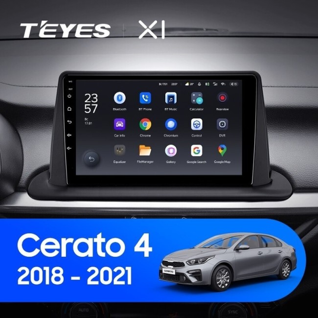 Штатная магнитола Teyes X1 4G 2/32 Kia Cerato 4 (2018-2021)