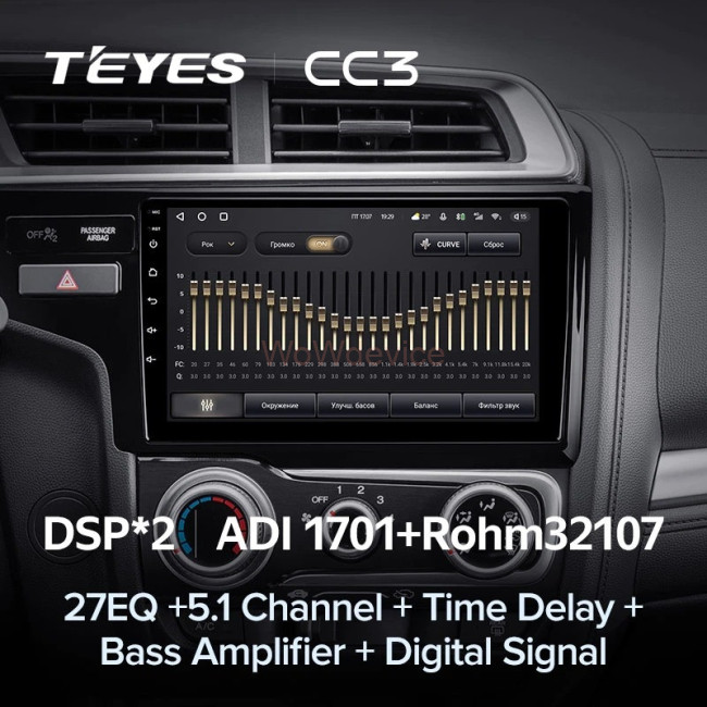 Штатная магнитола Teyes CC3 6/128 Honda Fit 3 (2013-2020) Тип-B Штатная магнитола Teyes CC3 6/128 Honda Fit 3 (2013-2020) Тип-B
