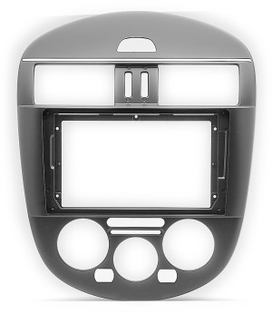 Рамка магнитолы 9.0" (цв.Черный) для NISSAN Tiida (C12) 2011-2016 (China market) Кондиционер в Манауле