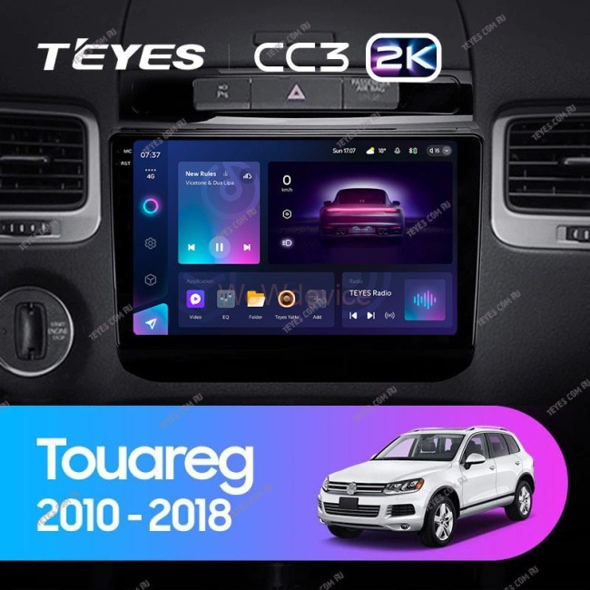 Штатная магнитола Teyes CC3 2K 360 6/128 Volkswagen Touareg FL NF (2010-2018) Тип B