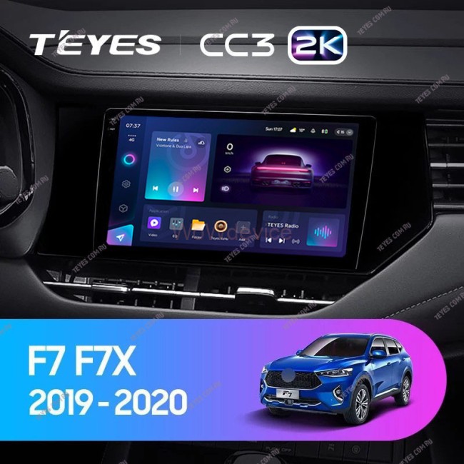 Штатная магнитола Teyes CC3 2K 360 6/128 Haval F7 F7X (2019-2020)