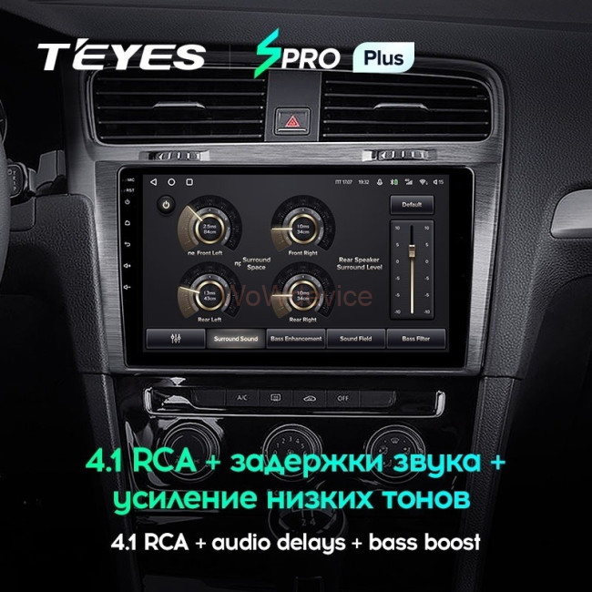Штатная магнитола Teyes SPRO Plus 6/128 Volkswagen Golf 7 MK7 (2014-2018) (F2) Тип-A