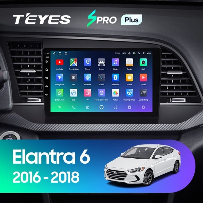 Штатная магнитола Teyes SPRO Plus 6/128 Hyundai Elantra 6 (2015-2018) Тип-A