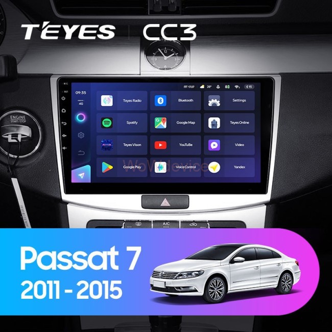 Штатная магнитола Teyes CC3L 4/32 Volkswagen Passat B6 (2005-210) \ B7 (2010-2015)