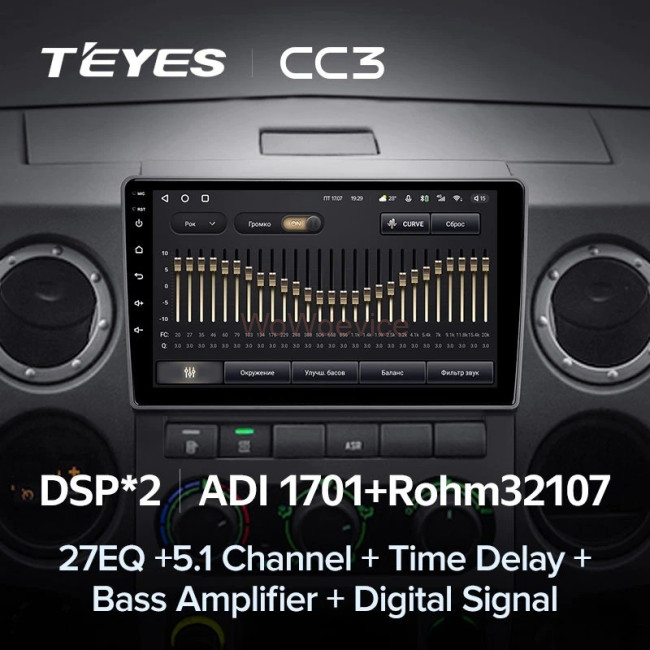 Штатная магнитола Teyes CC3 3/32 GAZ Gazelle Next (2013-2021) F1