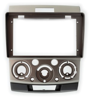 Рамка магнитолы 9.0" (цв.Светло-Золотистый) для MAZDA BT-50 2006-2011 / FORD Ranger 2006-2011, Everest 2006-2013