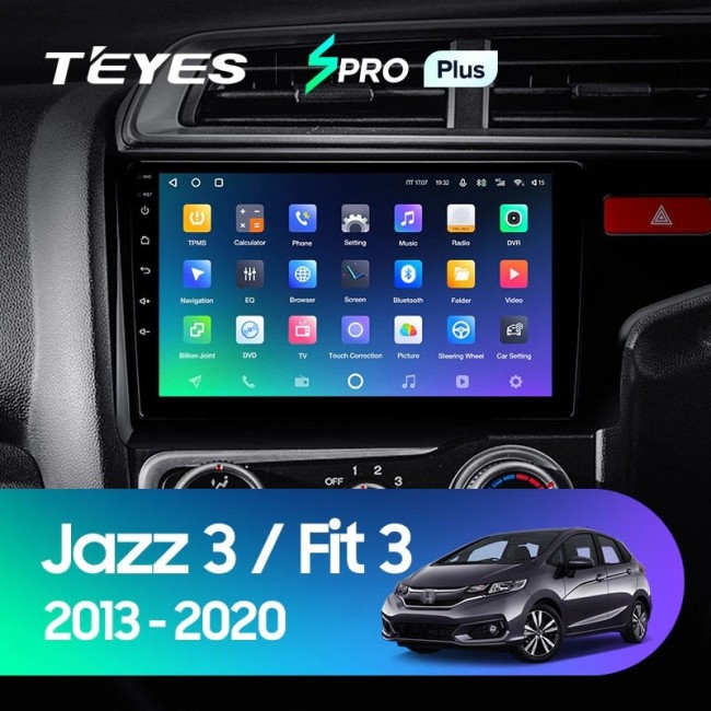 Штатная магнитола Teyes SPRO Plus 6/128 Fit 3 GP GK (2013-2020) (правый руль) Тип-А