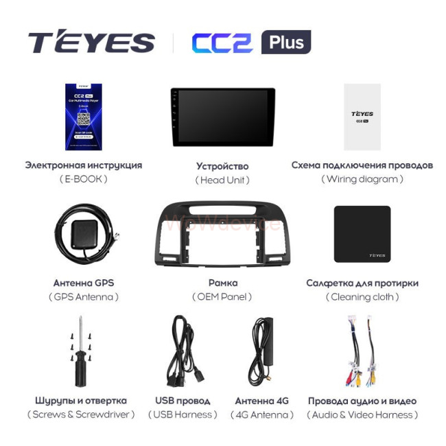 Штатная магнитола Teyes CC2L Plus 2/32 Toyota Camry 5 XV 30 (2001-2006) Тип-A Штатная магнитола Teyes CC2L Plus 2/32 Toyota Camry 5 XV 30 (2001-2006) Тип-A