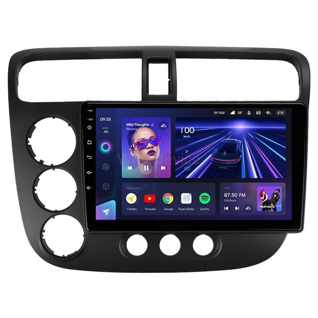 Штатная магнитола Teyes CC3 4/64 Honda Civic 7 (2000-2006)
