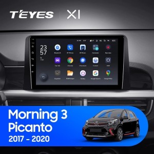 Штатная магнитола Teyes X1 4G 2/32 Kia Picanto (2017-2020)