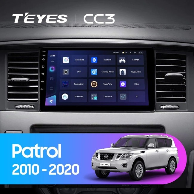 Штатная магнитола Teyes CC3 360 6/128 Nissan Patrol Y62 (2010-2020) 9" дюймов