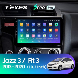 Штатная магнитола Teyes SPRO Plus 4/64 Honda Fit 3 (2013-2020) Тип-A