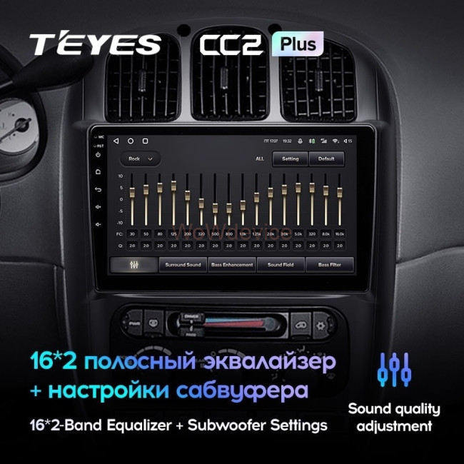 Штатная магнитола Teyes CC2 Plus 3/32 Chrysler Voyager (2000-2007) Тип В Штатная магнитола Teyes CC2 Plus 3/32 Chrysler Voyager (2000-2007) Тип В