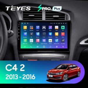Штатная магнитола Teyes SPRO Plus 4/64 Citroen C4 (2013-2016) B7