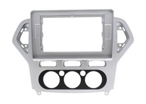 Рамка магнитолы 10.2" (Серебряный) для FORD Mondeo 2006-2010