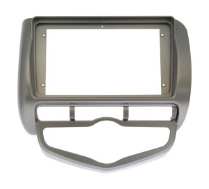 Рамка магнитолы 9.0" (цв.темно-серый) для HONDA Fit, Jazz, City 2002-2008 Правый руль / Климат