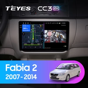 Штатная магнитола Teyes CC3 2K 4/64 Skoda Fabia 2 (2007-2014)