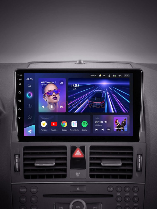 Штатная магнитола Teyes CC3 4/64 Mercedes Benz C-Class 3 W204 S204 (2006-2011)