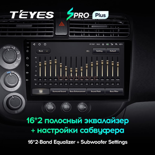 Штатная магнитола Teyes SPRO Plus 4/64 Honda Civic 7 (2000-2006) Штатная магнитола Teyes SPRO Plus 4/64 Honda Civic 7 (2000-2006)