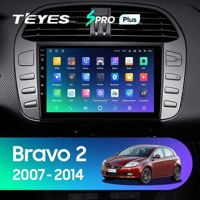 Штатная магнитола Teyes SPRO Plus 4/64 Fiat Bravo 198 (2007-2014)