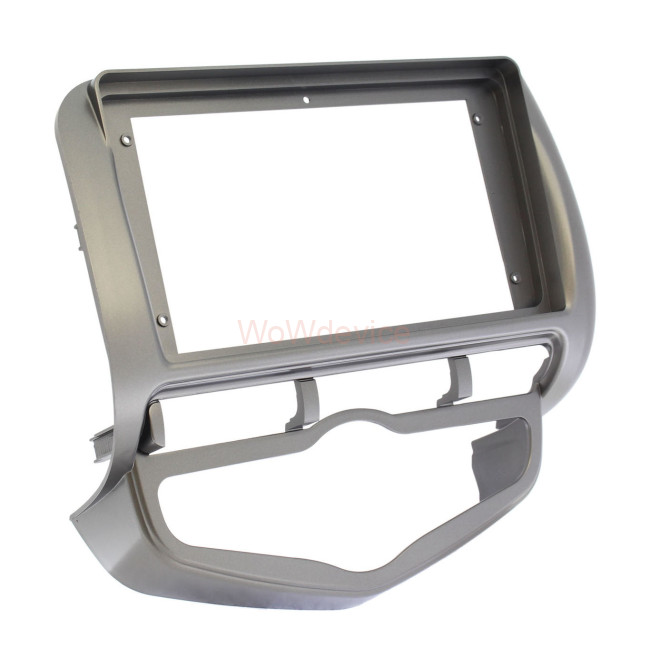Рамка магнитолы 9.0" (цв.темно-серый) для HONDA Fit, Jazz, City 2002-2008 Левый руль / Климат