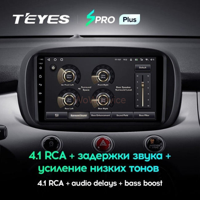 Штатная магнитола Teyes SPRO Plus 4/64 Fiat 500X (2014-2020)