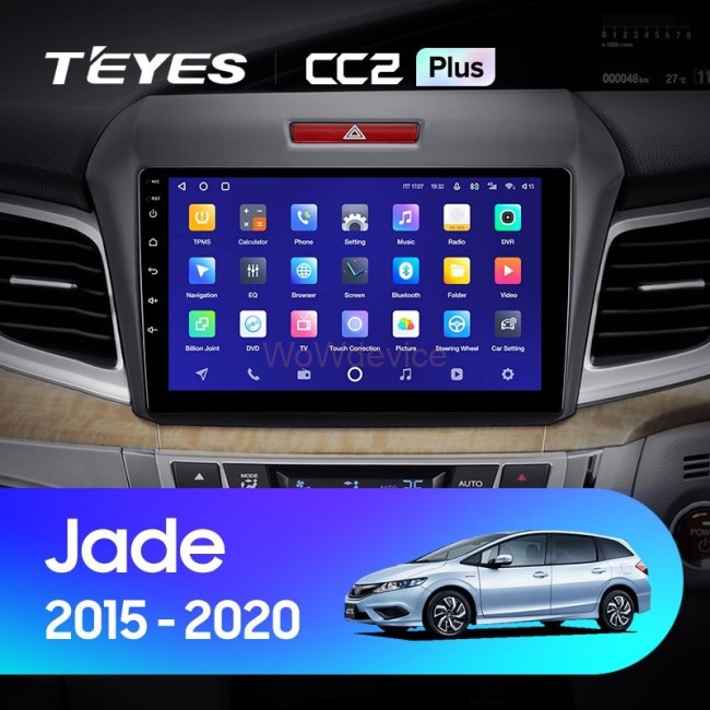 Штатная магнитола Teyes CC2 Plus 4/32 Honda Jade (2015-2020) Правый руль