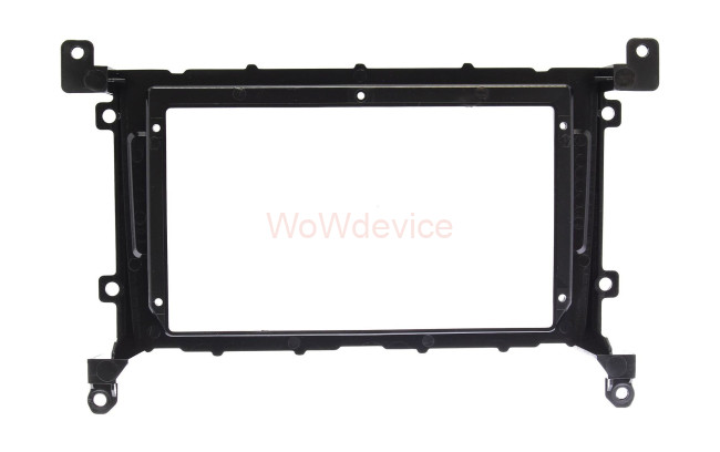 Рамка магнитолы 9.0" (цв.Глянцевый Черный) для TOYOTA Prius C 2017+ Левый руль / ver.1