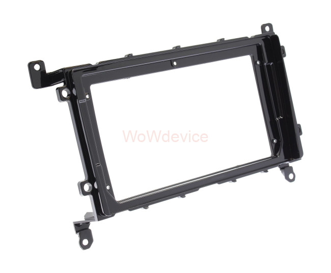 Рамка магнитолы 9.0" (цв.Глянцевый Черный) для TOYOTA Prius C 2017+ Левый руль / ver.1