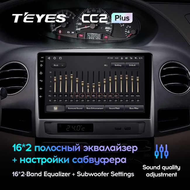 Штатная магнитола Teyes CC2L Plus 1/16 Geely MK 1 (2006-2013)